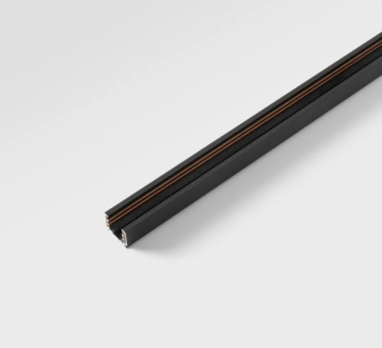 Rail, Pista 48 V, noir, L200cm, H2,1cm - Modular