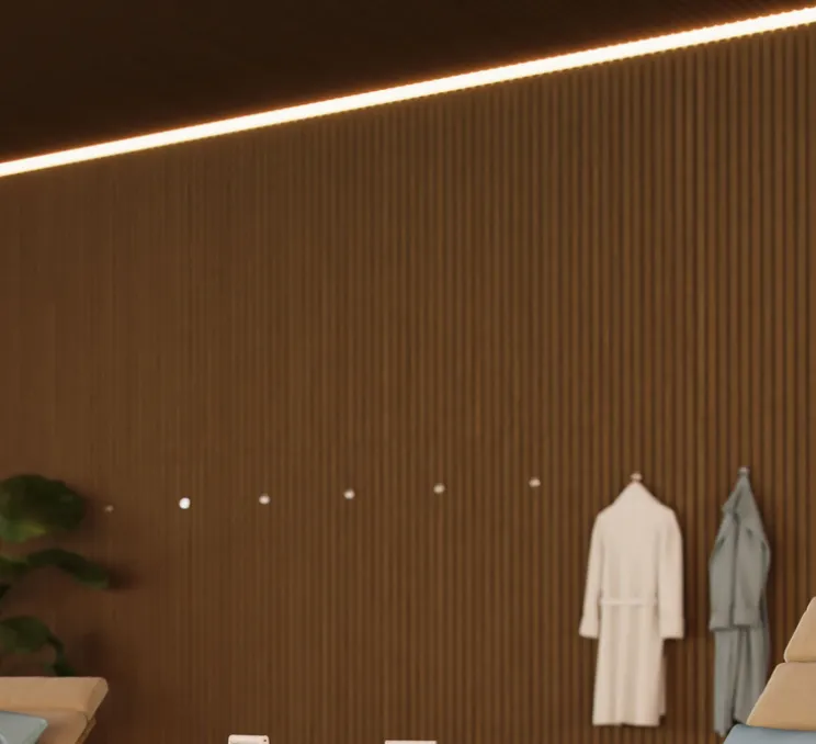 Ruban LED, FINE 74, blanc, IP67, LED, dim, 3000K, 260 lm, L100cm, H2cm - Beneito Faure