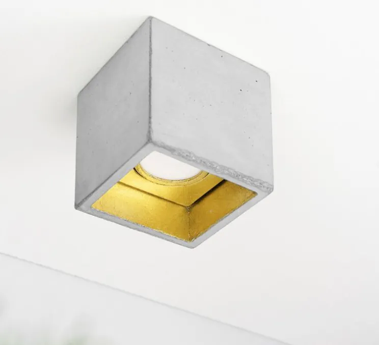 Spot, [B7], gris, or, LED, L10cm, H10cm - GANTLights