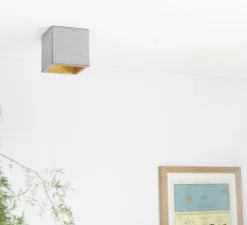 Spot, [B7], gris, or, LED, L10cm, H10cm - GANTLights