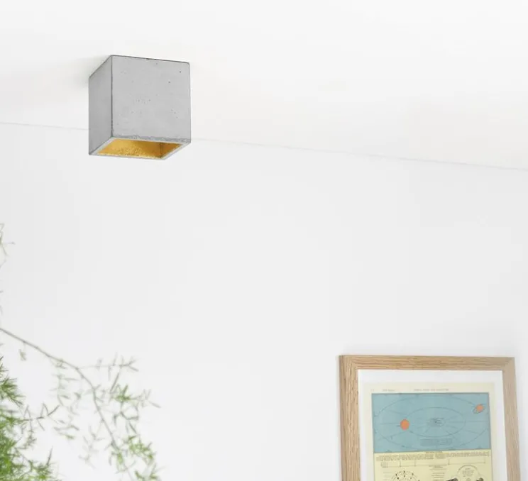 Spot, [B7], gris, or, LED, L10cm, H10cm - GANTLights