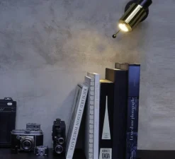 Spot, Biny LED, noir et or, sans interrupteur, dim, 2700K, 450lm, L6,5cm, H15,4cm - DCW éditions Paris