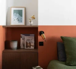 Spot, Biny spot LED, noir et or, avec interrupteur, 2700k, L6,5cm, H15,4cm - Dcw editions