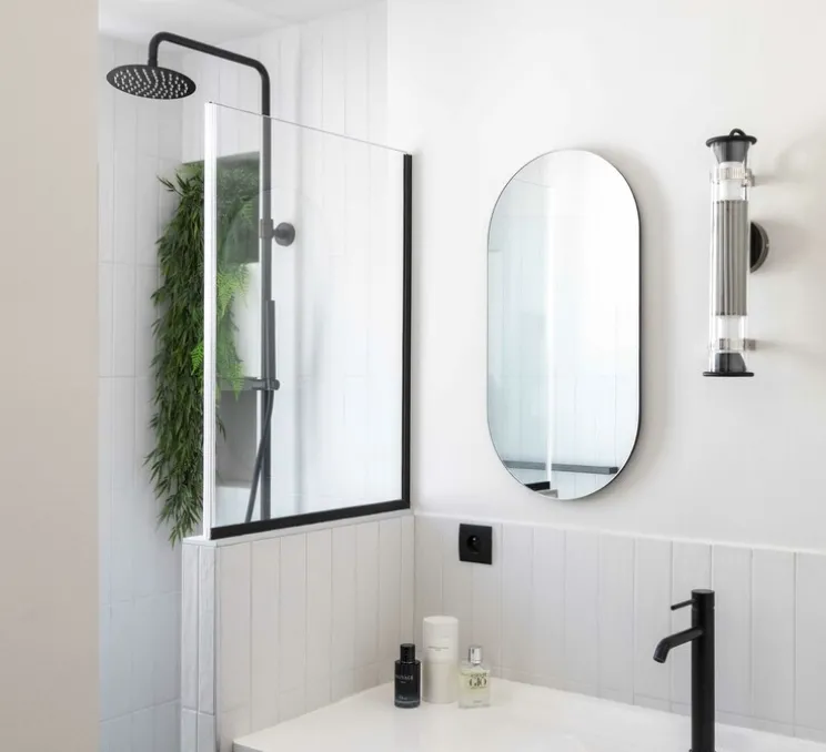 Spot, Biny spot LED, noir et or, avec interrupteur, 2700k, L6,5cm, H15,4cm - Dcw editions