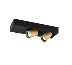 Spot, Bliek Petit Surface 2.0, noir et or, LED, dim, 2700K, 940 lm, L23cm, H3,4cm - Wever&Ducré