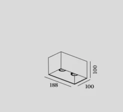 Spot, Box 2.0 LED, blanc, 3000k, 1120lm, L18,8cm, H10cm - WEVER ET DUCRE
