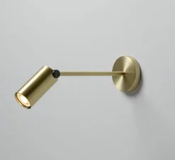 Spot, Calée XL, laiton satiné, graphite satiné, LED, 2700k, 700lm, L11cm, H25cm - CVL