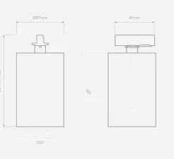 Spot, Can 100 Track, blanc, LED, dim, 3000K, 2048 lm, Ø9,7cm, H20,7cm - Astro