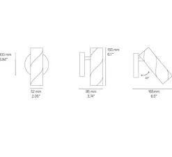 Spot, Candy, graphite satiné, LED, dim, 2700K, 630 lm, L5,2cm, H15,5cm - CVL