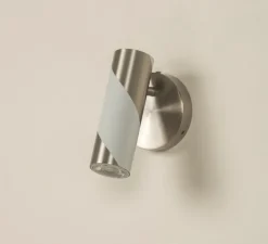 Spot, Candy, nickel satiné, LED, dim, 2700K, 630 lm, L5,2cm, H15,5cm - CVL