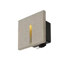 Spot de marche encastrable, Concreto, gris, IP65, LED, 3000K, 15 lm, L10cm, H10cm - SLV