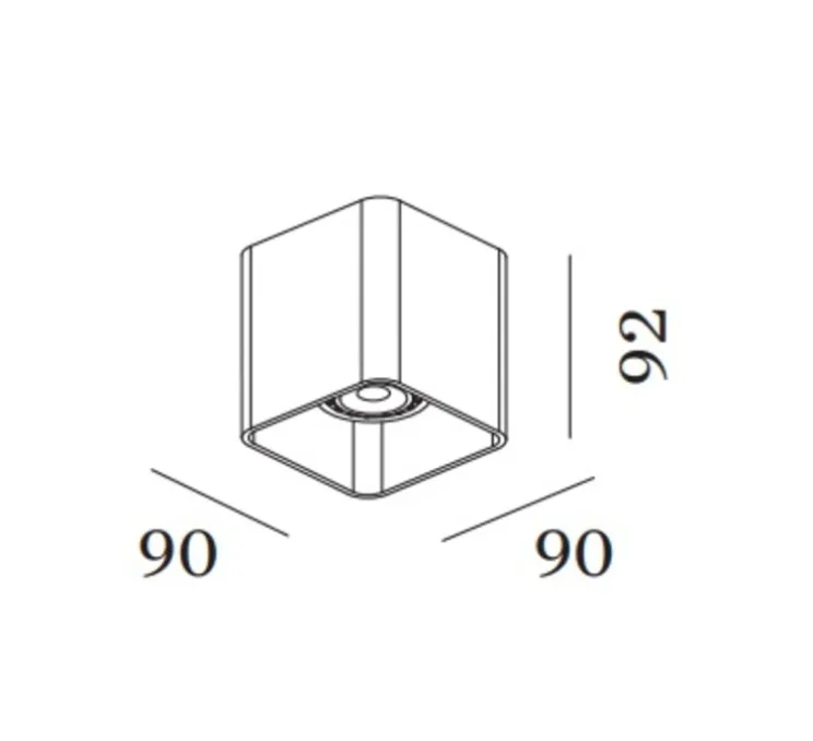 Spot, Docus 1.0 PAR16, blanc, L9cm, H9,2cm - Wever&Ducré