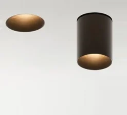 Spot encastré téléscopique, Nyx Tube, T35, mokka, H84-144mm, Ø40mm - LED- LUCIFERO'S