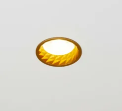 Spot encastrable, Atsji, laiton, IP44, LED, dim, 2700k, 1000 lm, Ø9,2cm, H7,5cm - Dark