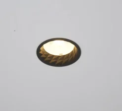Spot encastrable, Atsji, noir, IP44, LED, dim, 2700k, 1000 lm, Ø9,2cm, H7,5cm - Dark