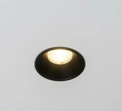 Spot encastrable, Atsjoem, noir, LED, dim, 2700k, 780 lm, Ø7,75cm, H9cm - Dark