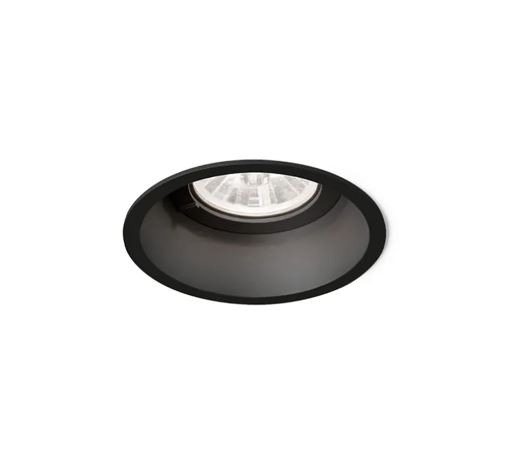 Spot encastrable, Deep 1.0 LED, noir, LED, 3000K, 570/770lm, Ø8,4cm, H8,5cm - Wever&Ducré