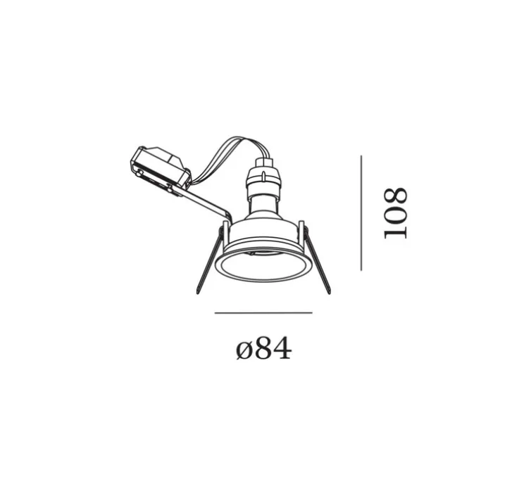 Spot encastrable, Deep 1.0 PAR16, GU10, blanc, Ø8,4cm, H10,8cm - Wever&Ducré