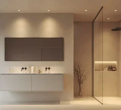 Spot encastrable, Deep Petit 1.0, noir, IP65, LED, dim, 2700K, 590 lm, Ø8cm, H5,5cm - Wever&Ducré