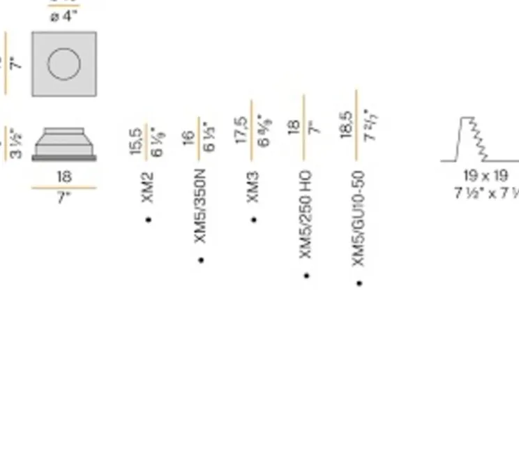 Spot encastrable, East, plâtre, blanc, L18cm, H9cm - Panzeri