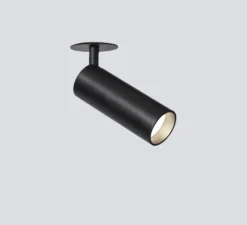 Spot encastrable, Focus 40 R, noir satiné, DALI, IP 20, LED, 2700 K, 694 lm, Ø4cm, H11cm - Onok
