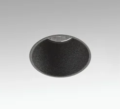 Spot encastrable, Fox, noir, trimless LED, 2700k, 500lm, Ø4cm, H6.5cm - FARO