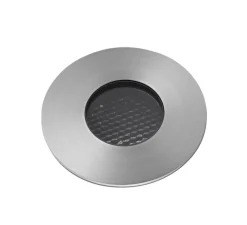 Spot encastrable, Grund, argent, LED, Ø8cm, H9,5cm, IP67, 36° - Faro