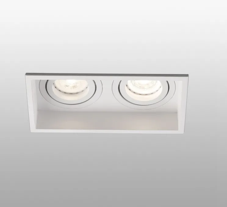 Spot encastrable, Hyde double orientable, blanc, L17,1cm, H8,9cm - FARO