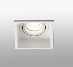 Spot encastrable, Hyde, square, orientable, blanc, Ø8,9cm, H5,5cm - FARO