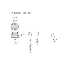 Spot encastrable, Joe, blanc, Ø9cm, H10,5cm - Panzeri
