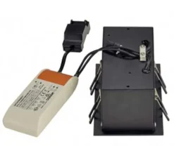 Spot encastrable, Kit Kadux, noir, LED, L9cm, H15cm - Slv