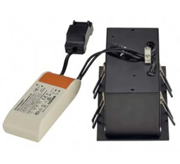 Spot encastrable, Kit Kadux, noir, LED, L9cm, H15cm - Slv