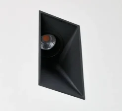 Spot encastrable, Kono Mini, noir, LED, 2700K, 300 lm, L4,5cm, H11,9cm - ONOK