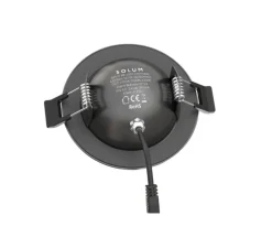 Spot encastrable, Leonis, noir, IP65, LED, dim, 2700-3000-4000K, 850-940 lm, Ø9,56cm, H3,3cm - Solum