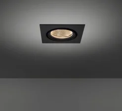 Spot encastrable, Marcel, 15°, noir, LED, 2700K, 2174lm, L14,2cm, H11cm - Modular