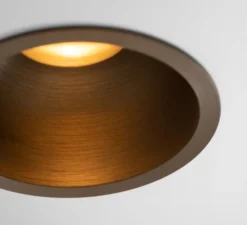 Spot encastrable, Minude Recessed 56 1x, bronze brossé, IP54, LED, dim, 2700K, 269 lm, Ø5,6cm, H7,85cm - Modular