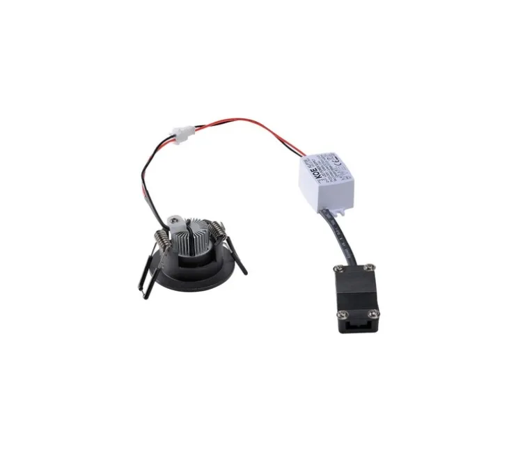 Spot encastrable, New Tria 45 simple, rond, CS, noir, IP44,LED, 3000K, 143lm, L5,2cm, H3,6cm - SLV