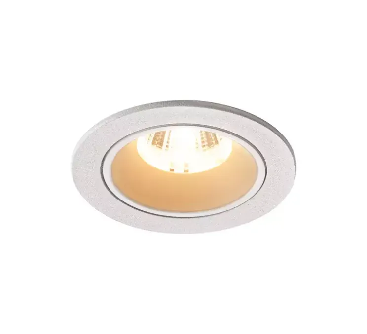 Spot encastrable, Numinos S, blanc, LED, 2700K, 720 lm, Ø8cm, H5,2cm - SLV