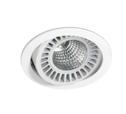 Spot encastrable, OPTIC, CRI>95, blanc mat, IP23, LED, dim, 3000K, 2615/3700 lm, Ø16,5cm, H12cm - Faro