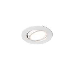 Spot encastrable, orientable, Koi, blanc, LED, 3000K, 454 lm, Ø9cm, H5cm - Faro