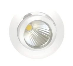 Spot encastrable, orientable, INOX S, blanc, LED, 1030lm, Ø8cm, H6,5cm - Nexia