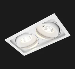 Spot encastrable, orientable, Titan 2 - Way Organic, blanc, LED, dim, 1850-3100K, 1172 lm, L18,2cm, P7,5cm - Doxis