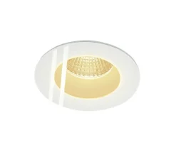 Spot encastrable, Patta-f, blanc, IP65, , 3000K, 860 lm, Ø8,3cm, H6,2cm - SLV