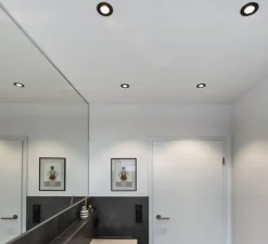 Spot encastrable, Patta-I, noir, IP65, LED, dim, 1800-3000K, 440 lm, Ø8cm, H4cm - SLV