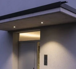 Spot encastrable, Patta-I, noir, IP65, Led, dim, 3000 k, 910lm, Ø8cm, H4,5cm - SLV