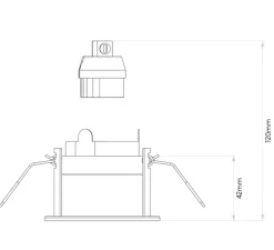 Spot encastrable, Pinhole Slimline, Fire Rating, blanc mat, IP65, Ø7,5cm, H12cm - Astro