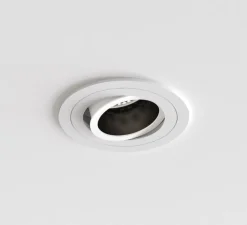 Spot encastrable, Pinhole Slimline Rond Ajustable, Fire Rating, blanc mat, IP20, Ø9cm, H12cm - Astro