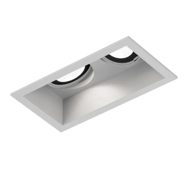 Spot encastrable, Plano 2.0 PAR16, aluminium, blanc, L15,6cm, H11,5cm - Wever&Ducré