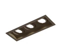 Spot encastrable, Plano Petit 3.0, bronze, LED, 2700K, 1500 lm, L17cm, P6,7cm - Wever&Ducré