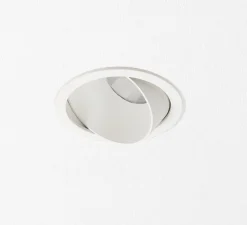 Spot encastrable, Ringo Tilt 1, blanc, LED, dim, 2700K, 570 lm, Ø9,2cm, H13cm - ONOK